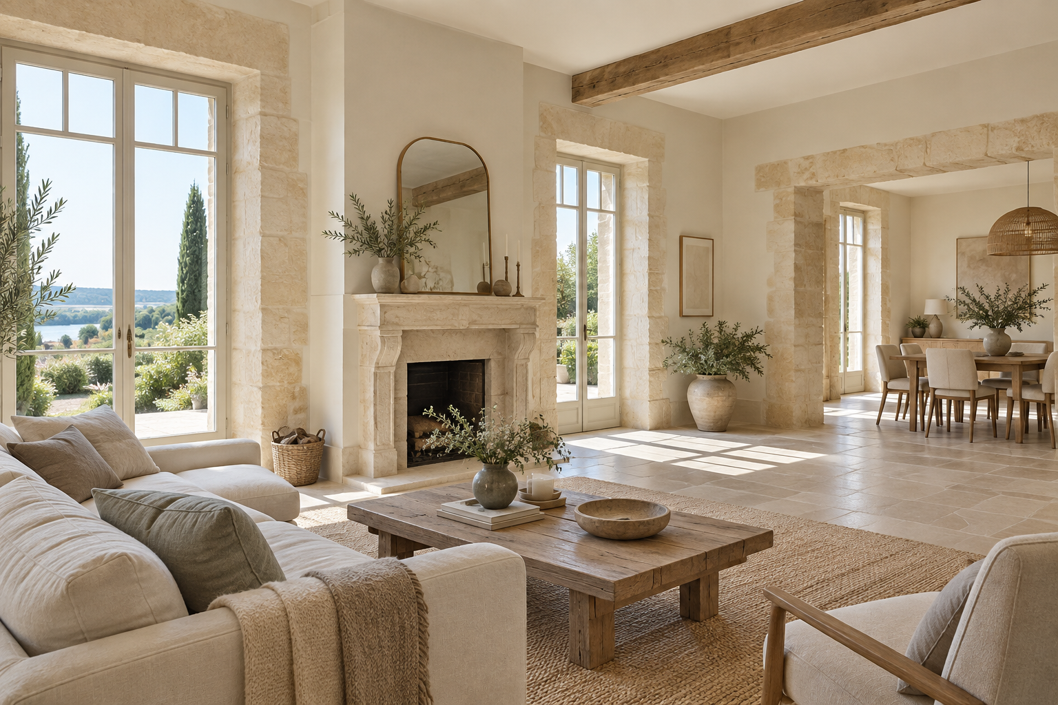 Intérieur rénové haut de gamme dans une maison de Cénac près de Latresne