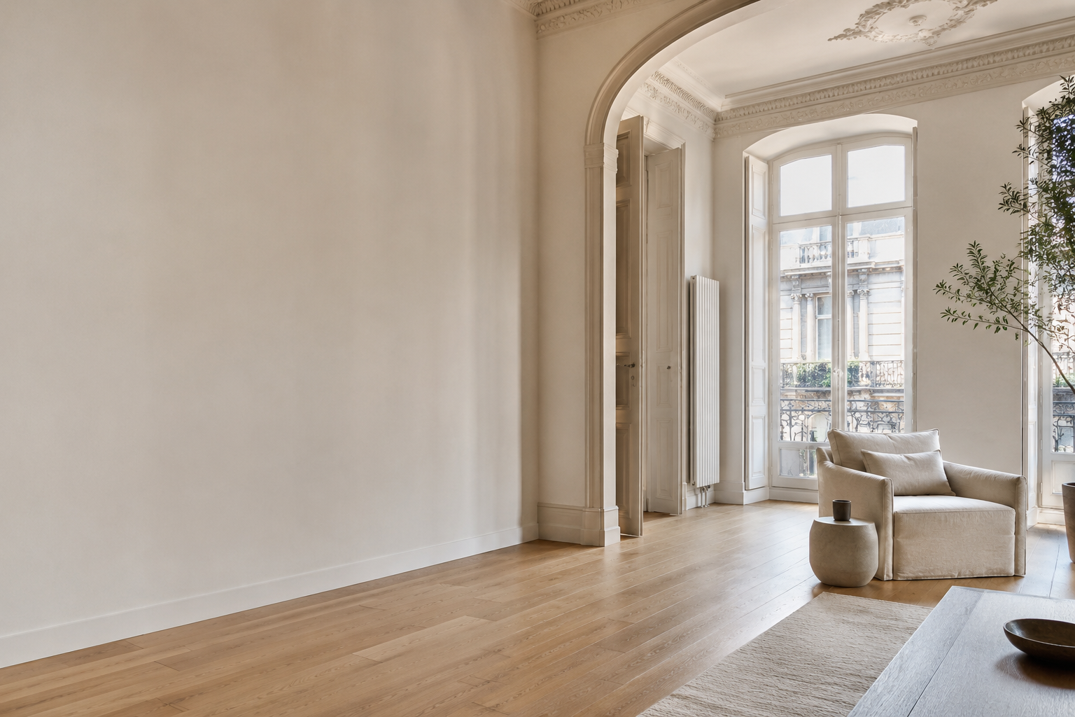 Rénovation intérieure lumineuse réalisée à Bordeaux